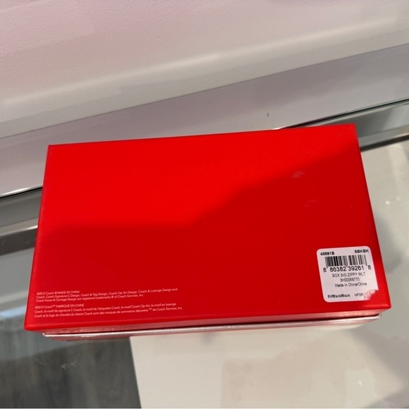 Coach Red Decor Gift Box 9x5x2 - Picture 4 of 5